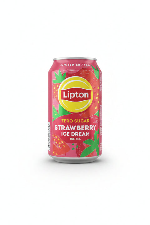 Lipton Zero Sugar Strawberry Ice Dream Ice Tea 320ml | Lipton In Lebanon