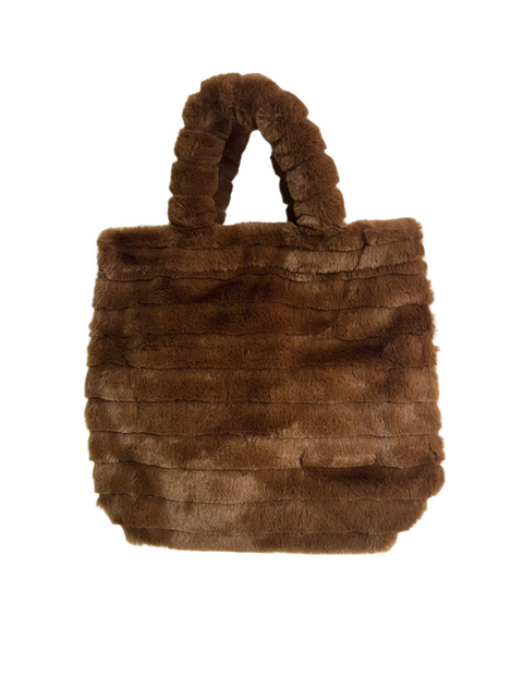 Forever 21 Women's Brown Fur HandBag| Forever 21 in Lebanon