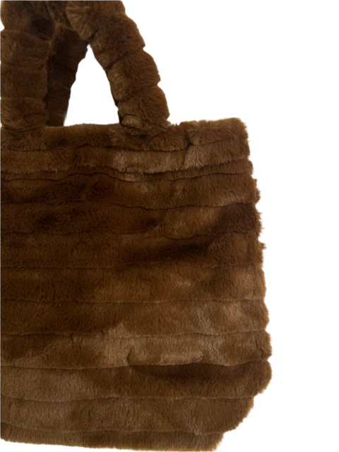 Forever 21 Women's Brown Fur HandBag| Forever 21 in Lebanon
