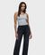 Hudson Women's Washed Black Midrise Straight Jeans