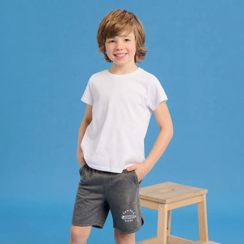 Sinsay Boy's Dark Grey Heathered Sweat Short