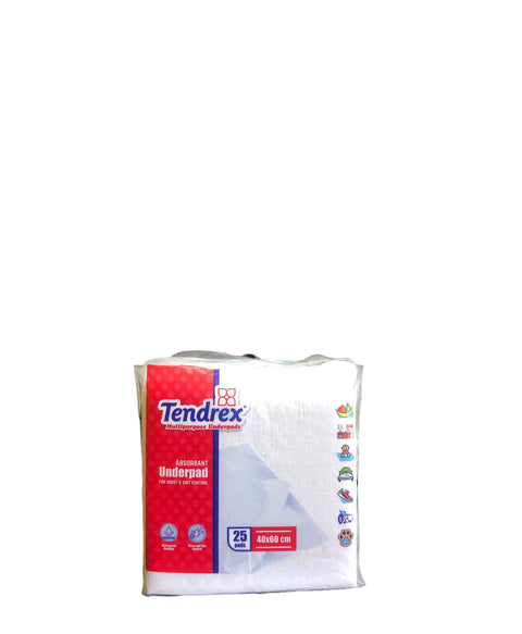 Tendrex Multipurpose Underpads 25 Pads (40x60cm)
