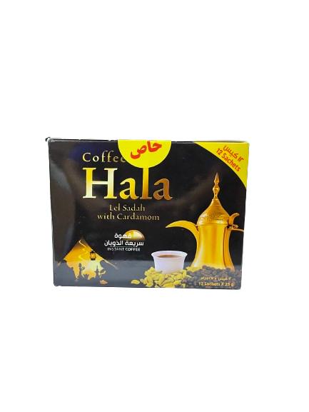 Hala Instant Coffee Lel Sadah With Cardamon 12 Sachets X 25g
