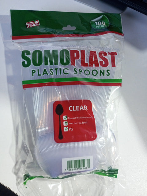 Somoplast Plastic Spoons 100PCS