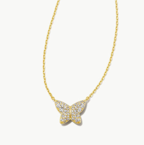 Kendra Scott Women's Gold-Tone Lillia Crystal Butterfly Necklace |Kendra Scott In Lebanon
