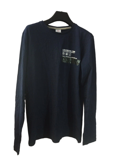 S.Oliver Boy's Navy Long-Sleeve Blouse | S.Oliver in Lebanon