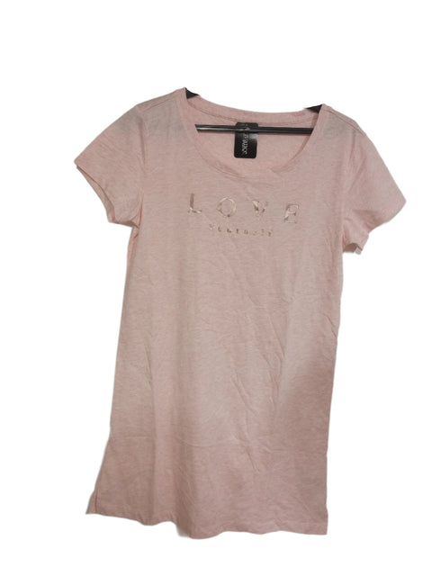Vivance Dreams Women's Pink Short Sleeve Sleep Dress | Vivance Dreams in Lebanon