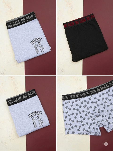 Sinsay Men's Black/Grey Regular  Pack of 3 Boxers | Sinsay in Lebanon