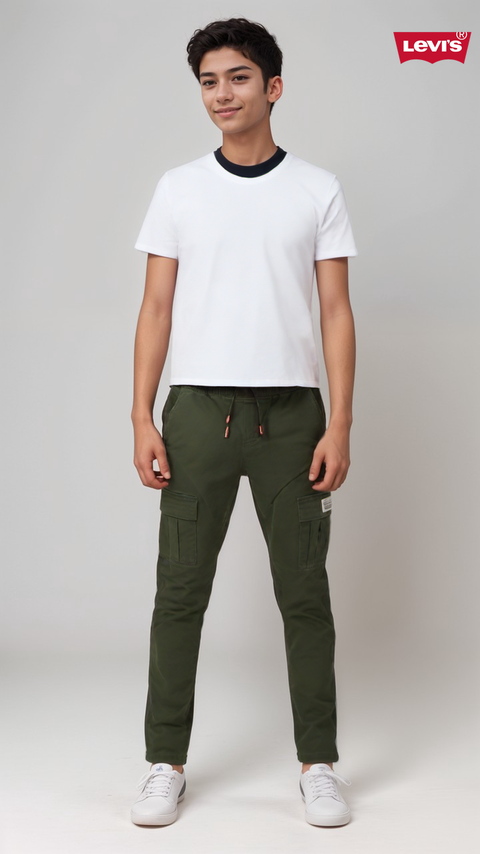 Levi's Boy's Olive Green Cargo Pants |Levi's in Lebanon