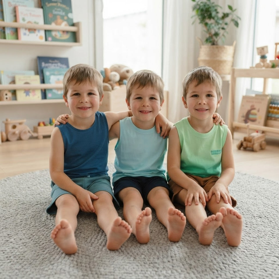 Sinsay Boy's Multicolor Sleeveless Casual Summer Pack Of 3 Tank Top