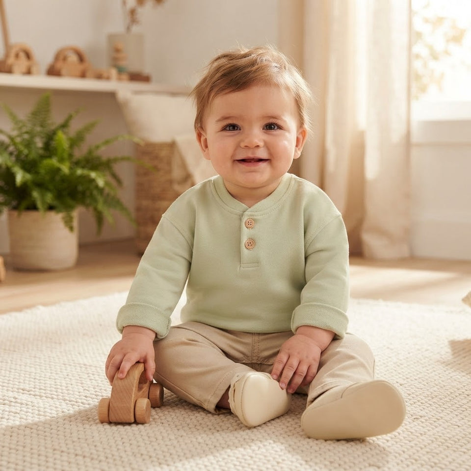 Sinsay Baby Boy's Mint Green Crewneck Sweatshirt