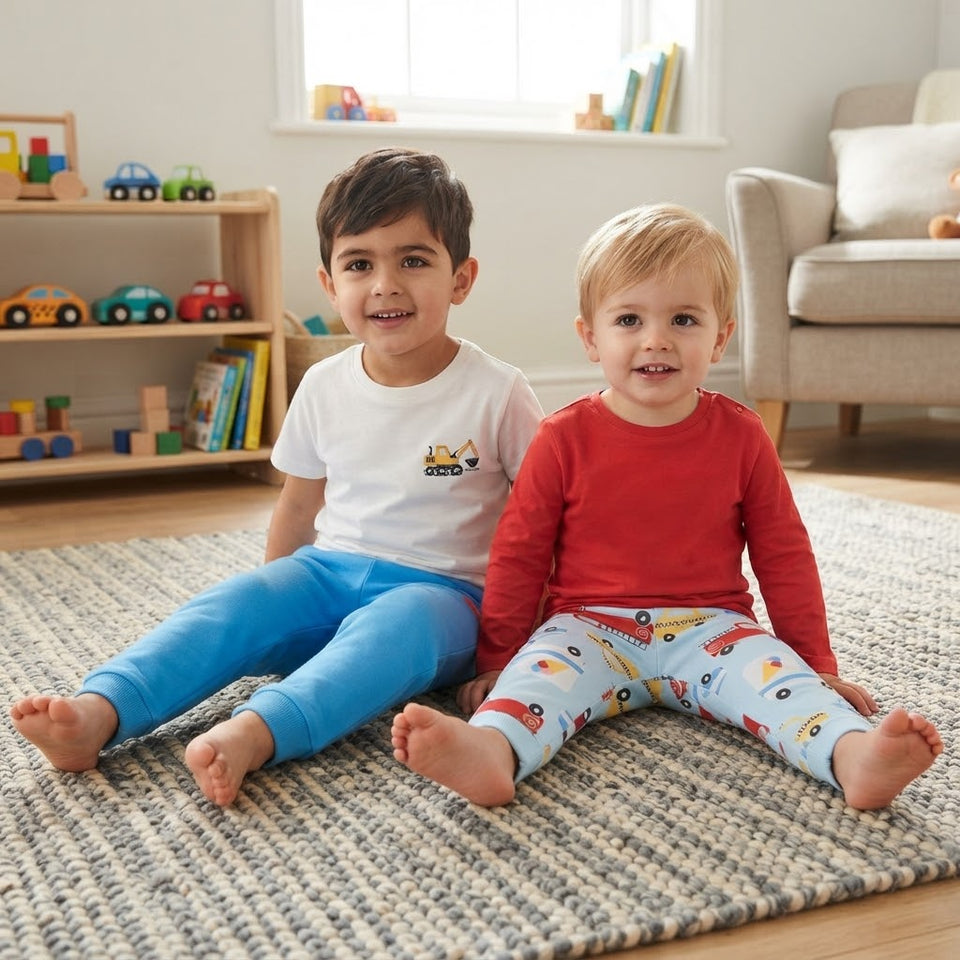 Sinsay Boy's Blue & Light Aqua Printed Pack Of 2 Sweatpants