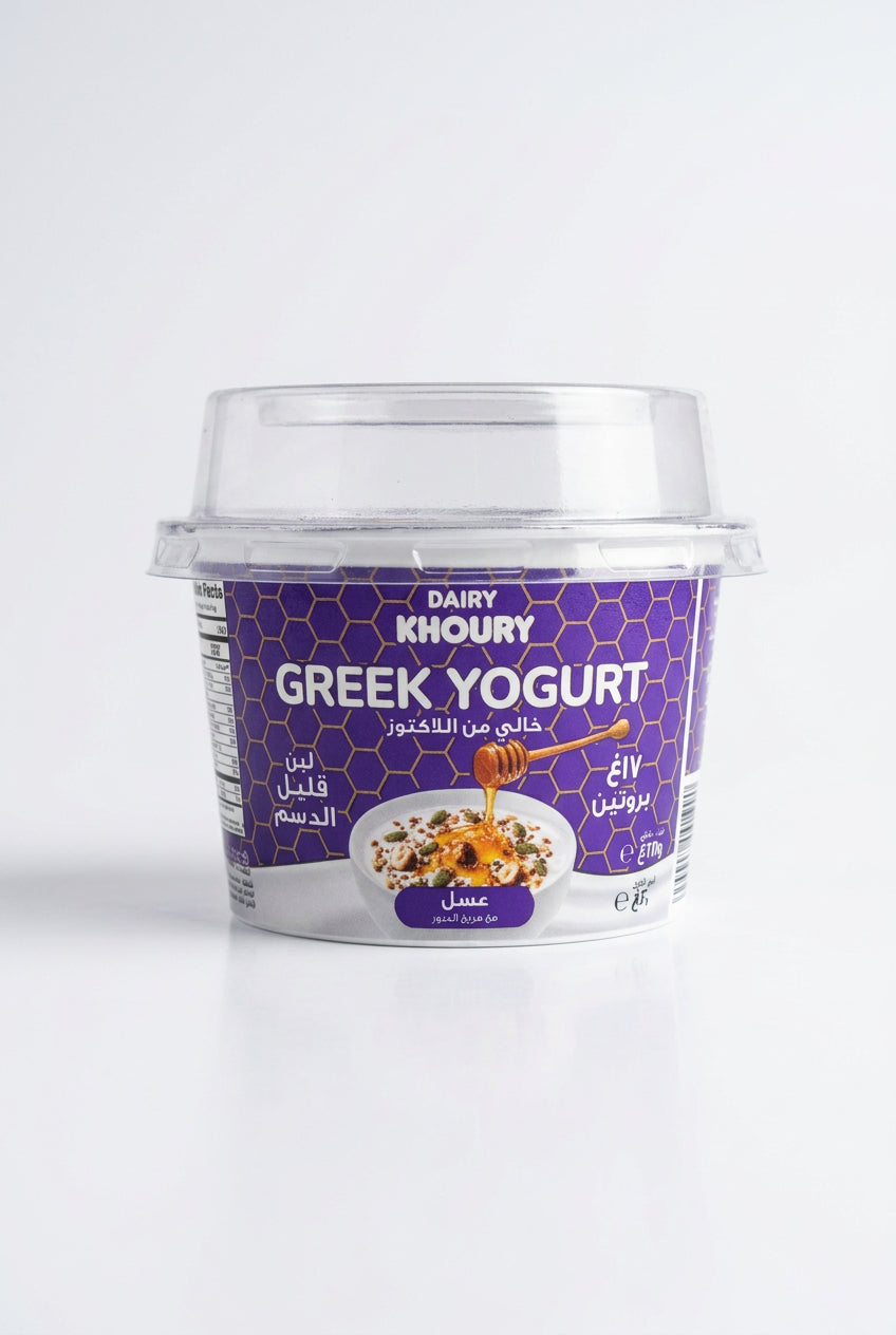 Dairy Khoury Greek Yogurt With Honey & Seeds Mix 175g