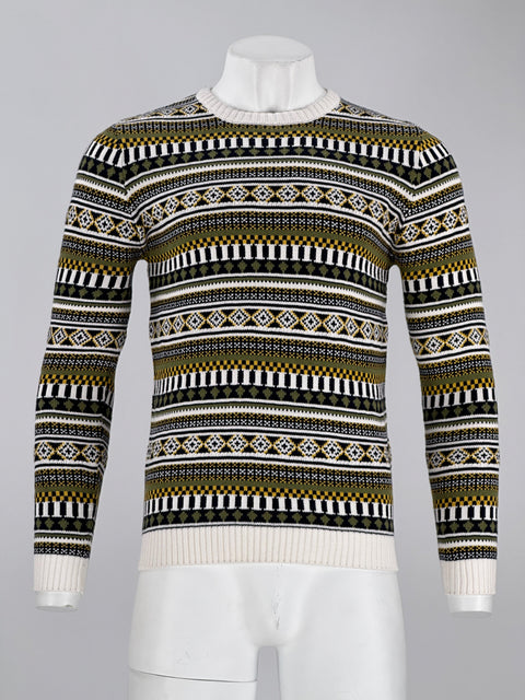 Redefined Rebel Men's Multicolor Crew Neck Knit Sweater | Redefined Rebel In Lebanon