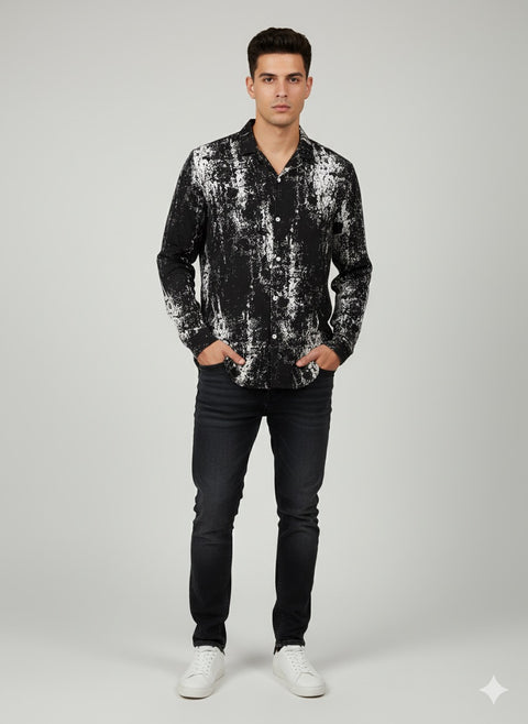 Redefined Rebel Men's Black Regular Fit Shirt | Redefined Rebel In Lebanon