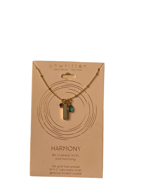Unwritten Women's 14k Gold Flash Plate Blue Necklace |Unwritten in Lebanon