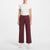 Max & Mia Women's Maroon Relaxed-Fit Wide Leg Sweatpants