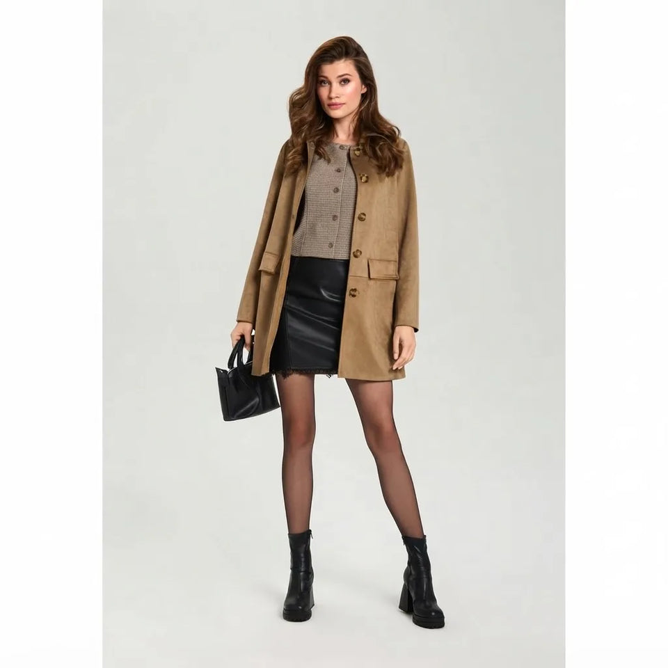 Sinsay Women's Black Faux Leather Mini Skirt