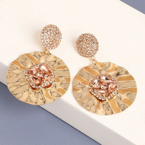 SOHI Women's Gold Plated Designer Stone Party Drop Earring | SOHI In Lebanon