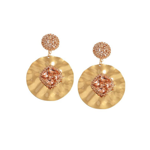 SOHI Women's Gold Plated Designer Stone Party Drop Earring | SOHI In Lebanon