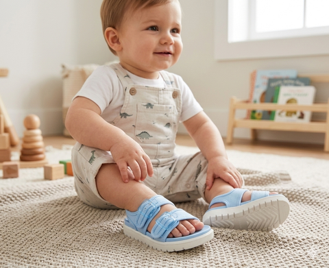Cat & Jack Baby Boy's Light Blue Mesh Footbed Sandals | Cat & Jack In Lebanon