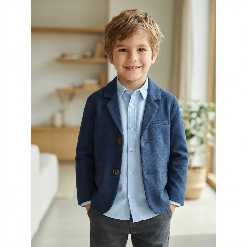 Sinsay Boy's Navy Classic Cut Blazer