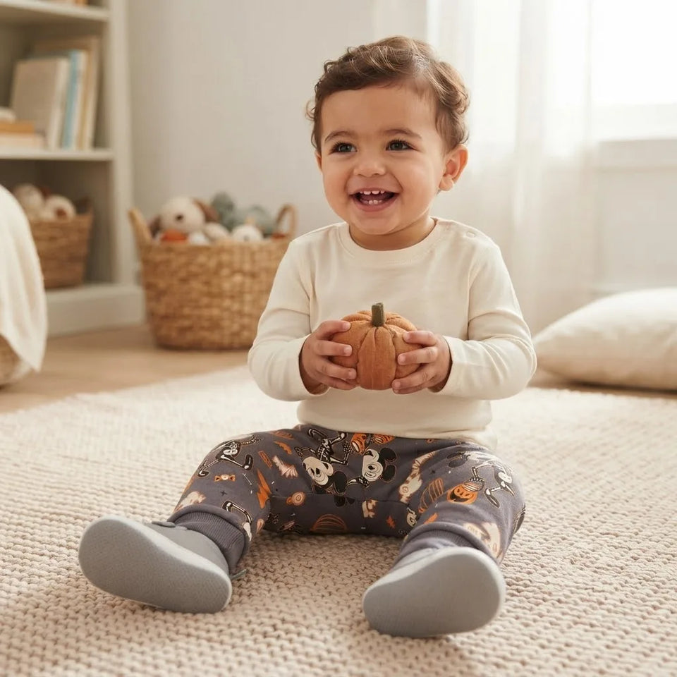 Sinsay Baby Boy's Grey Mickey Mouse Printed Sweatpants