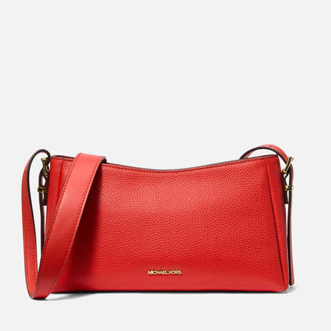 Michael Kors Women's Red Moore Medium Leather Crossbody | Michael Kors In Lebanon