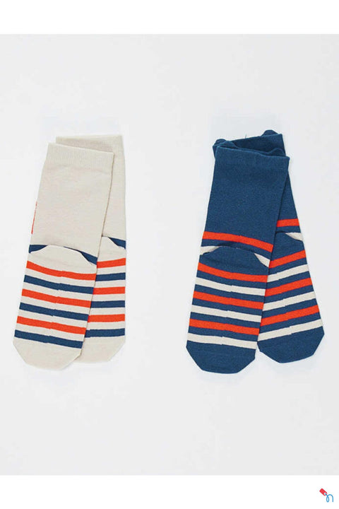 Deno Kids Boy's  Grey /Navy Cat and Dog Print  Pack of 2 Socks | Deno Kids  in Lebanon