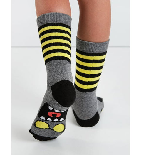 Deno Kids Boy's  Black/Navy  Pack of 2 Socks | Deno Kids  in Lebanon