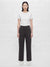 Mondetta Women's Dark Brown Herringbone Patch-Pocket Pants