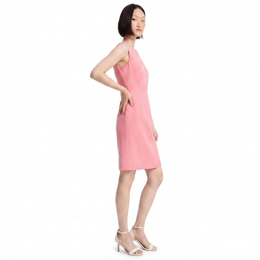 Anne Klein Women's Pink Knee-Length Sheath Dress