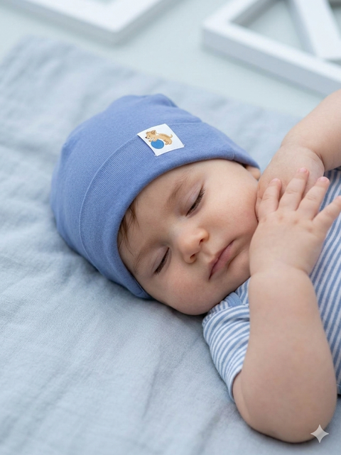 Sinsay Baby Boy's Blue Beanie Hat | Sinsay In Lebanon