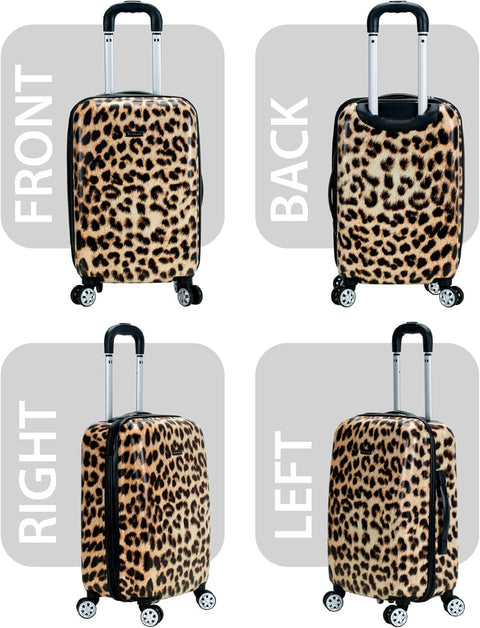 Rockland Women's Black Leopard 20-inch Lightweight Hardside Spinner | Rockland In Lebanon