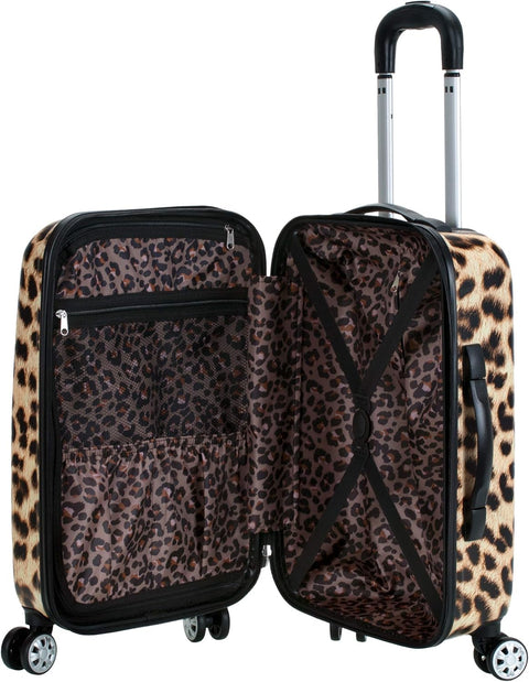 Rockland Women's Black Leopard 20-inch Lightweight Hardside Spinner | Rockland In Lebanon
