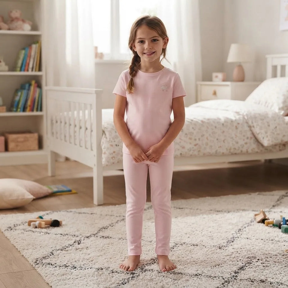 Sinsay Girl's Pink Plain Pajama Bottom