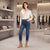 Frye Women's Dark Blue Rolled-Cuff High Rise Jeans