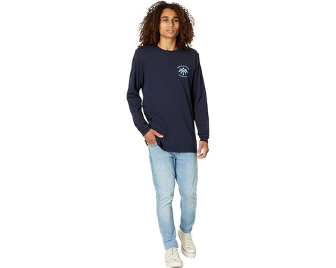 Quiksilver Men's Navy Solo Arbol Long Sleeve Blouse | Quiksilver In Lebanon
