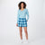 Eddie Bauer Women's Blue Plaid Short Pajama Bottom