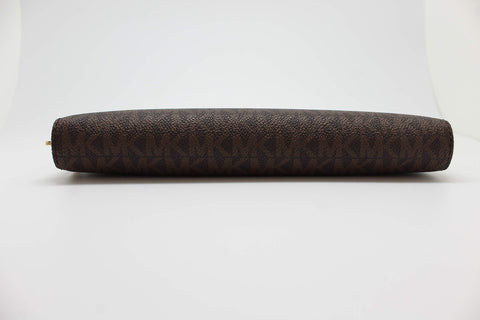 Michael Kors Women's Dark Brown Leather MK Jet Set Wallet | Michael Kors In Lebanon