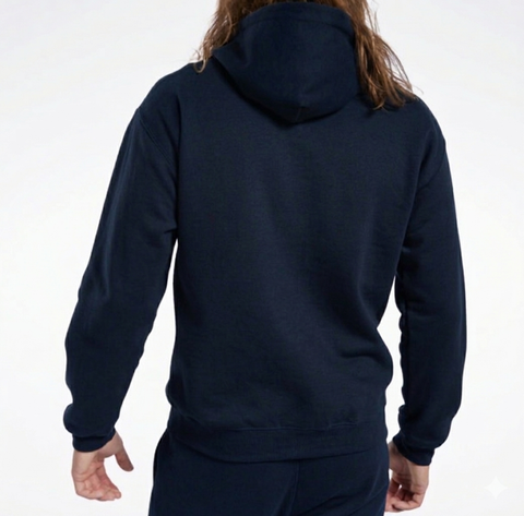 Reebok Women's Navy Classic Big Logo Hoodies | Reebok In Lebanon