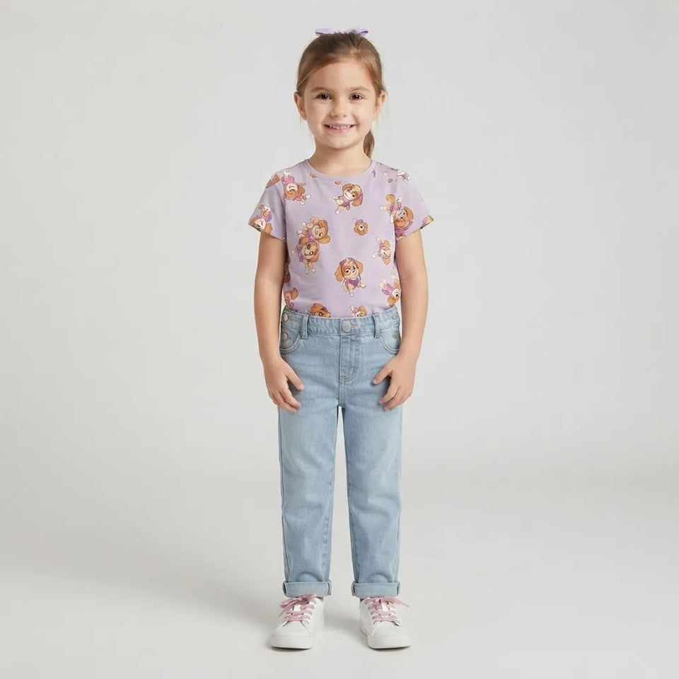Sinsay Girl's Purple Paw Patrol Classic Cut T-Shirt
