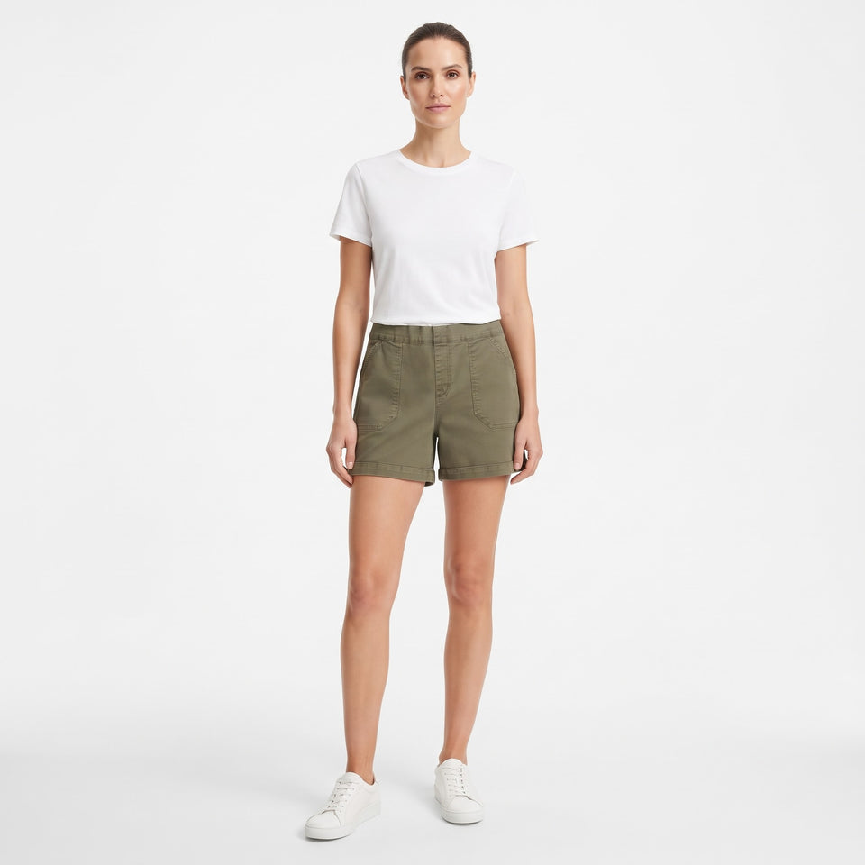 Nautica Women's Olive Green Casual Utility Shorts