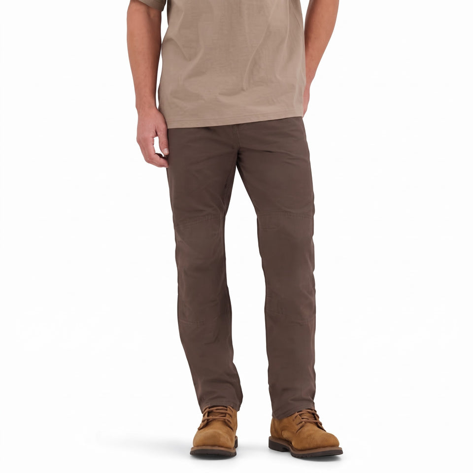 Wrangler Men's Dark Brown Regular Fit Utility Pants