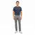 Jachs Men's Grey 5 Pockets Casual Denim Pants