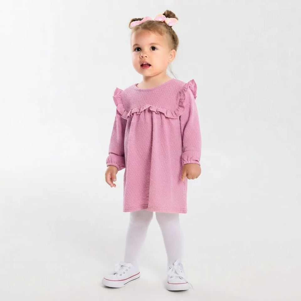 Sinsay Baby Girl's Pink Ruffle Details Dress