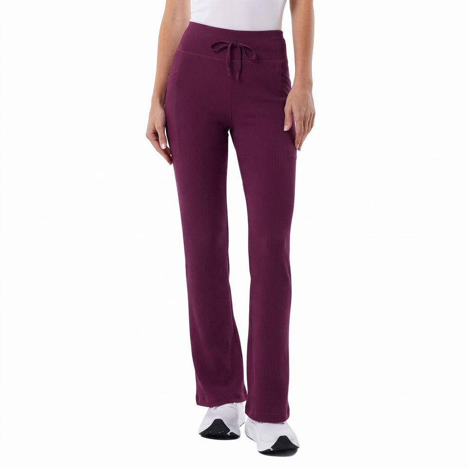 32 Degrees Women's Dark Purple Stretch Active Flare Sweatpants