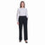DKNY Women's Black Stretch High Rise Wide Leg Pants