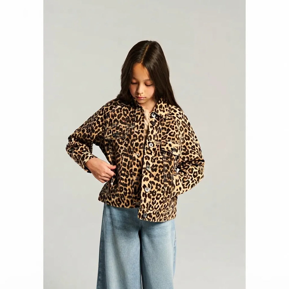 Sinsay Girl's Brown & Black Leopard Print Jacket