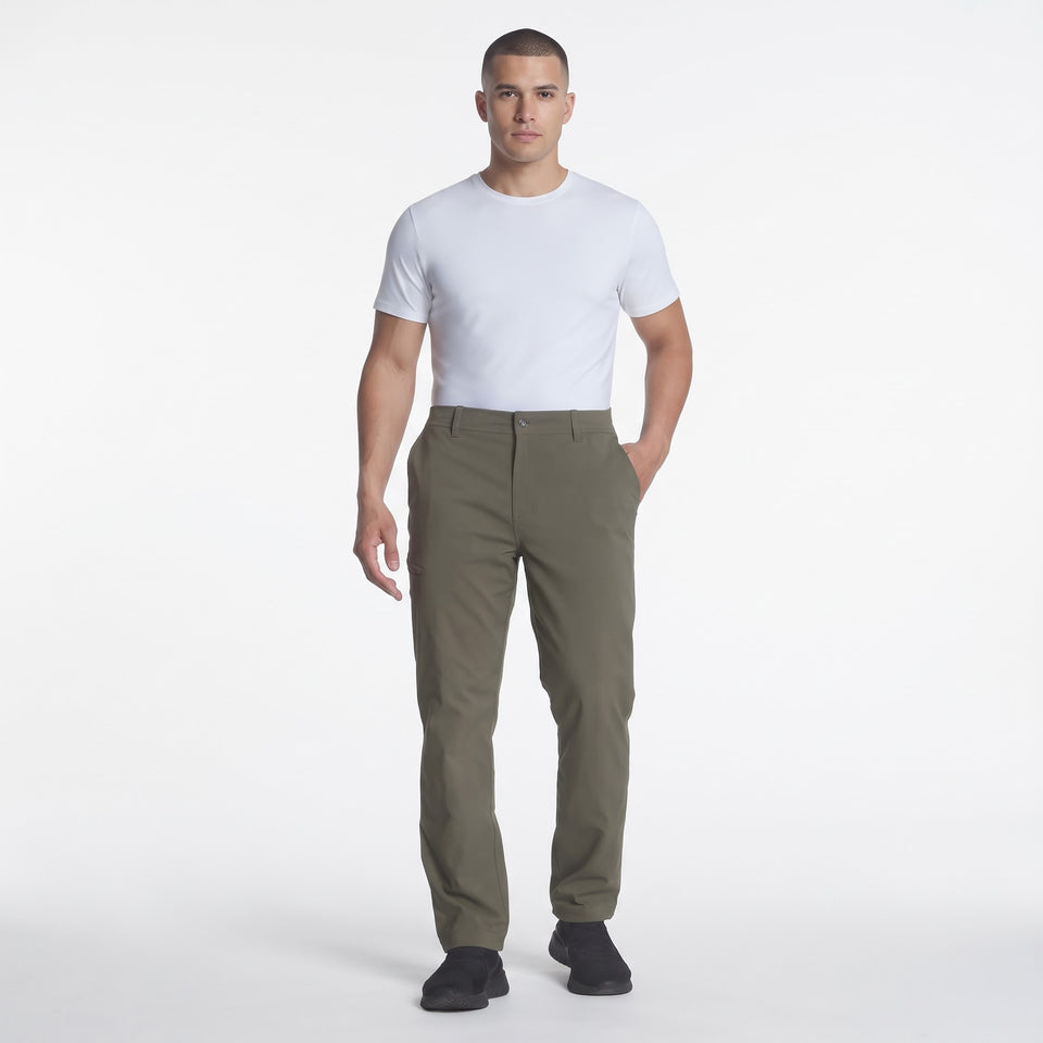 Gerry Men's Olive Green Fleece Lined Stretch Pants